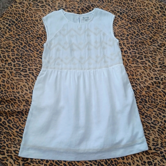 Madewell Dresses & Skirts - Madewell Cream and White size Medium dress